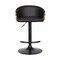 Armen Living Solstice Adjustable Black Faux Leather Swivel Barstool LCSCBABLBL - alternate 4